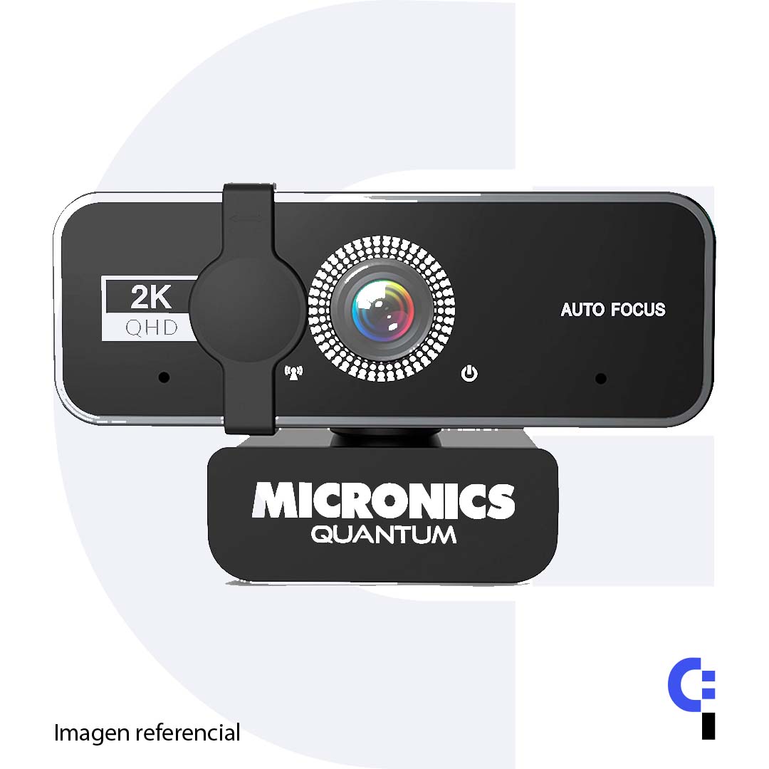 CAMARA WEB MICRONICS QUANTUM, 2K, C/TRIPODE, BLACK, USB (P.N.: MIC W700 ...